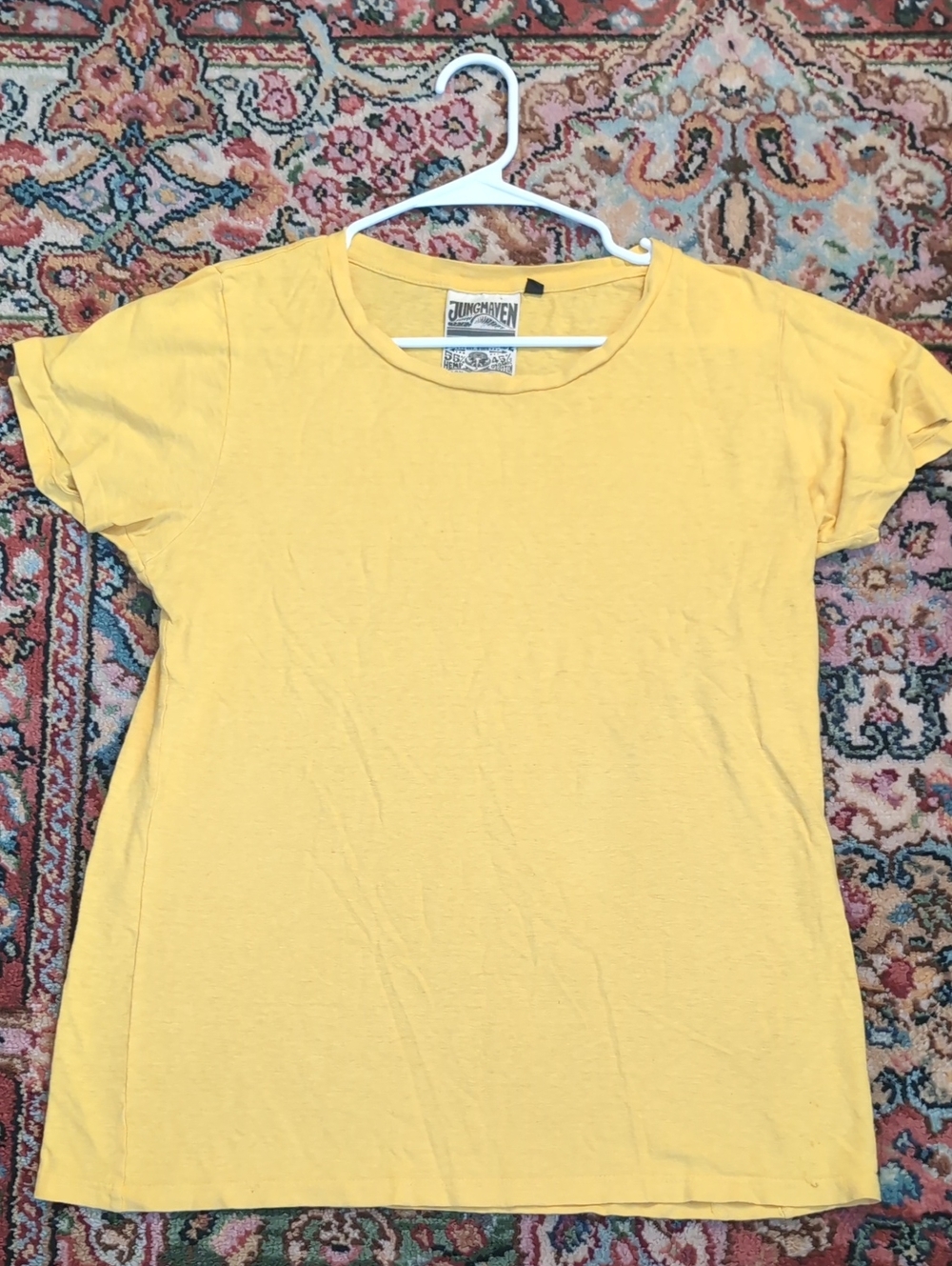 Jungmaven Yellow Crewneck T-Shirt - Women